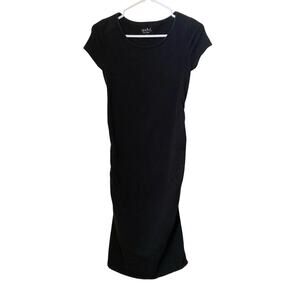Ingrid & Isabel Women's Maternity Dress Size XS Black Short Sleeve